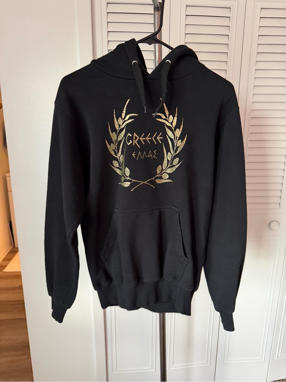 Sweatshirt From Greece Black Pullover Hoodie